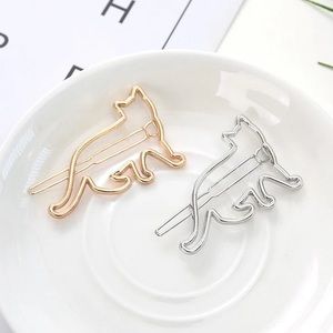Gold or Silver Cat Hair Barrette